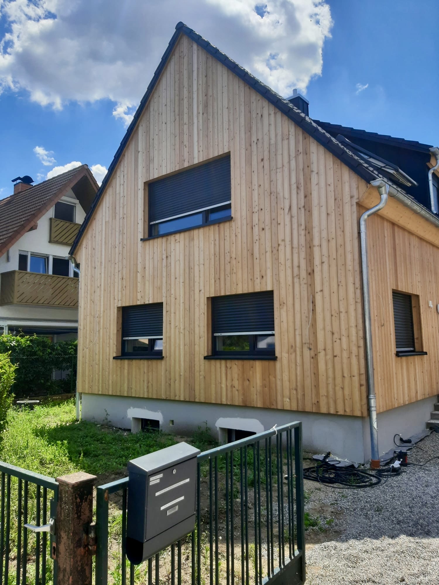 Holzfassade in Lärche